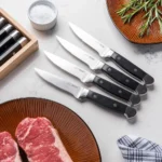 Viking Steakhouse Stainless Steel Steak Knife Set | 8-Piece - Image 3