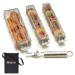 Braize 3-Piece Kabob Grilling Basket Combo Set