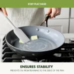 GreenPan Valencia Pro Ceramic Nonstick Fry Pans Set | 3-Piece - Image 3