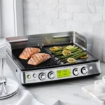 GreenPan Elite Extra Large Smoke-Less Grill & Griddle – Stainless Steel - Image 4