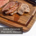 2-Piece Acacia Wood Cutting Board Set with Juice Groove – TB Home Bamboo - Image 4