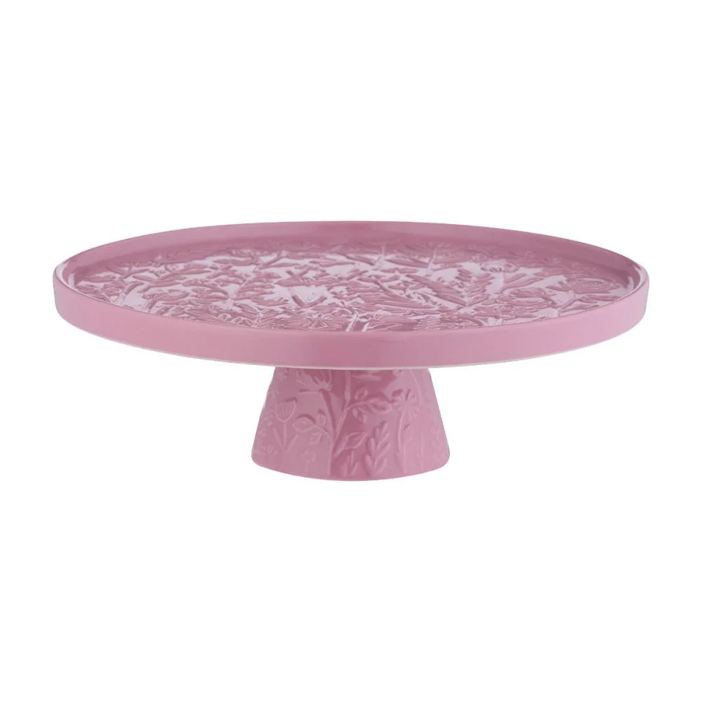 meadowcakeonwhite Mason Cash In The Meadow Cake Stand - Image 1